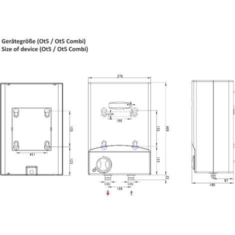Thermoflow Übertischgerät Warmwasserspeicher 5 Li Produktbild-Vorschau 3