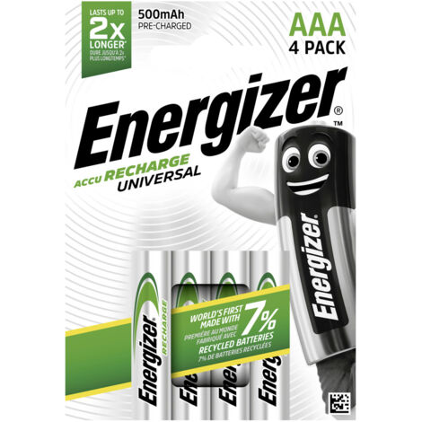 Energizer Universal HR03 Micro (AAA)-Akku NiMH 500 mAh 1.2 V 4 St. (1/4)