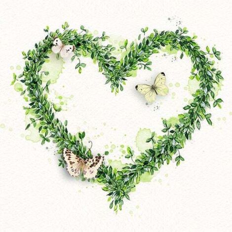 Braun & Company Servietten Motiv Green Dream 33 x 33 cm Tischdekoration