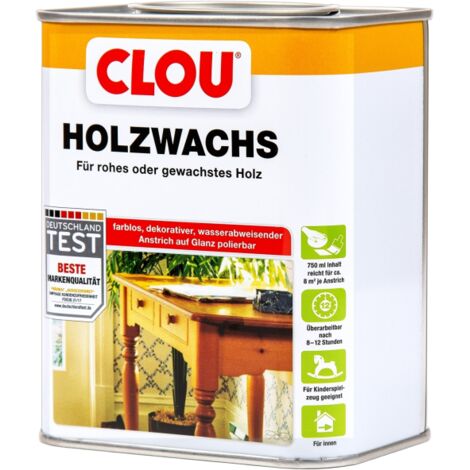 Clou Holzwachs W1 750 ml farblos Holzschutzfarbe