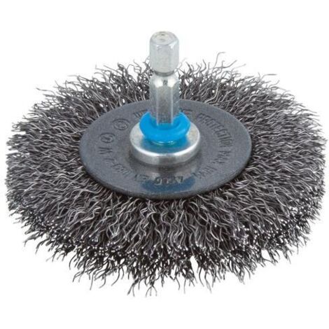 Wolfcraft Scheibendrahtbürste Ø 75 x 10 mm Schaft 6 mm Feilen, Schleifen, Bürsten (1/4)
