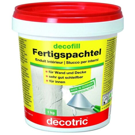 Decotric Decofill Fertigspachtel 1 kg Spachtel & Ausgleichsmassen