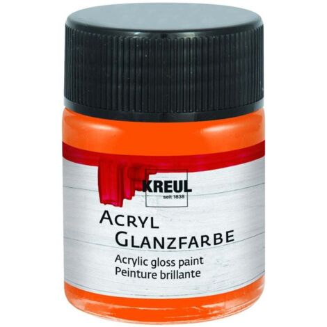 Kreul Acryl Glanzfarbe orange 50 ml Verzierfarbe
