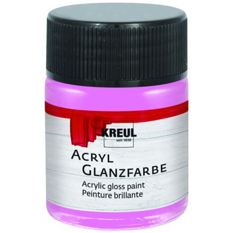 Kreul Acryl Glanzfarbe rose 50 ml Verzierfarbe