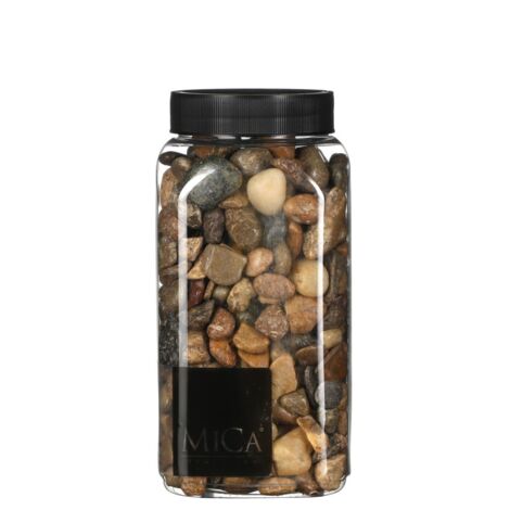 Mica Decorations Dekorative Steine braun 650 ml 1 kg Dekosteine & Dekosand