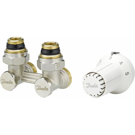 Danfoss Thermostat-Set Home RAS-CK + RLV-KS 1/2, Eckform Heizkörperthermostat