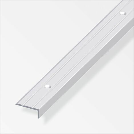 alfer Abschlussprofil 1 m, 25 x 10 mm Aluminium eloxiert silber Winkelprofile (1/2)