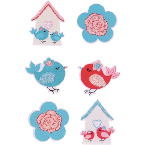 Gymboree Haarschmuck Kleinkinder - 2 Blaue Vögel Haarspangen Aus Polyester