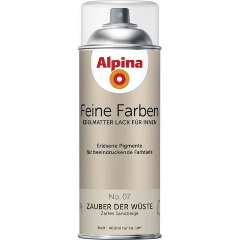 Alpina Feine Farben Sprühlack No. 07 Zauber der Wüste sandbeige edelmatt 400 ml Sprühlacke