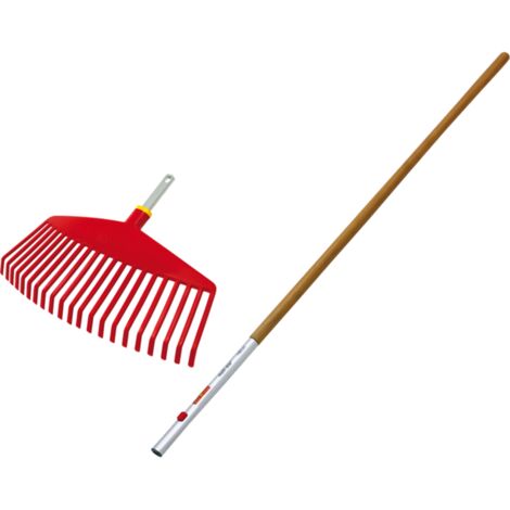 Wolf Garten Fächerbesen UI-M+ZM140 42 cm Arbeitsbreite, inkl. Eschenstiel Rechen (1/3)