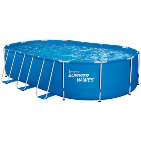 Summer Waves Pool Frame Oval Active 6,1mx3,66mx1,22m inkl. Filterpumpe Metall (1/3)