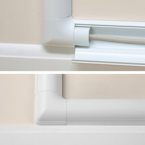 D-Line Design Kabelkanal Zubehör-Set 30x15mm weiß, 10-teilig Leitungs- & Strebenkanäle