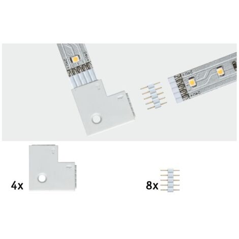 Paulmann 70616  90° Eckverbinder       Kunststoff (L x B x H) 2.5 x 2.5 x 0.45 cm  4 St.