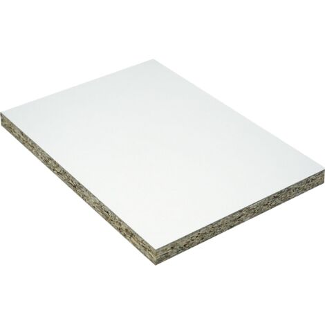 Spanplatte 120 x 60 cm 10 mm weiß beschichtet Span-Verlegeplatten