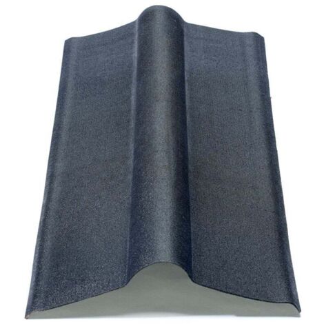 Onduline Firsthaube Ondalux 100 x 18 cm schwarz Dachpappe & Bitumen