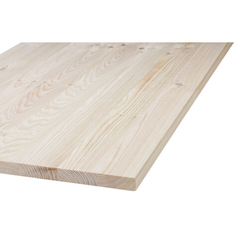 Massivholzplatte Nadelholz geschliffen Kanten gefast 800x400x18 mm Holz Platte