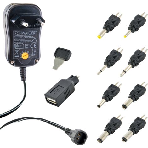 Schwaiger Steckernetzgerät NG1000USB 011 universal schwarz, 1000mA Netzteile (1/5)
