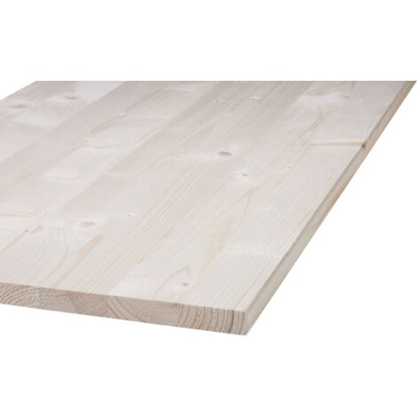 Massivholzplatte Fichte Oberfläche geschliffen 120 x 20 cm 18 mm Leimhölzer