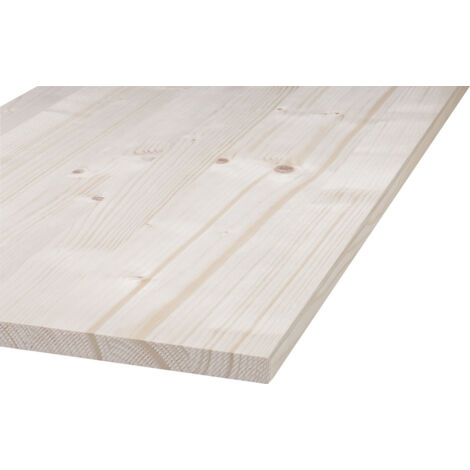 Massivholzplatte Nadelholz Oberfläche geschliffen Kanten gefast 2000x200x18mm