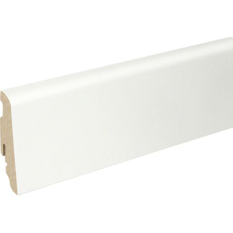 FN Neuhofer Fußleiste 240 cm 58 x 19 mm weiß Leisten
