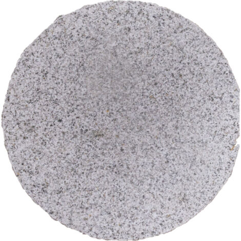 TrendLine Trittstein Granit Ø 30 cm x 3 cm hoch Grau Trittplatte Dekoplatte