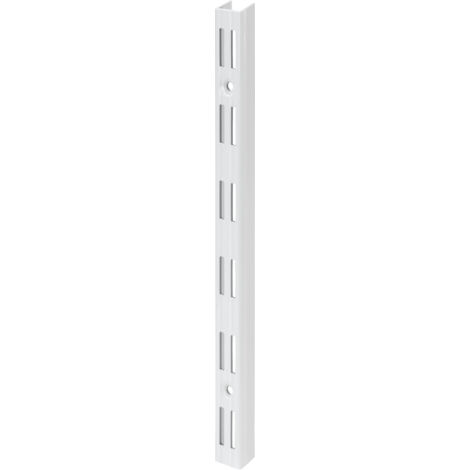 TrendLine Wandschiene 2-reihig weiß 150 x 2,5 cm Regale