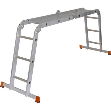 Krause Corda Sprossen-Gelenkleiter 4 x 3 Sprossen mit Podest