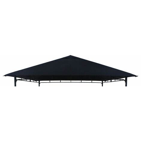 TrendLine Ersatzdach 2,95 x 2,95 m für Pavillon Como Schwarz Pavillondach (1/3)