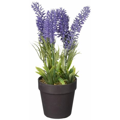 Mica künstlicher Lavendel im Topf violett 24 x 10 cm Dekoblumen