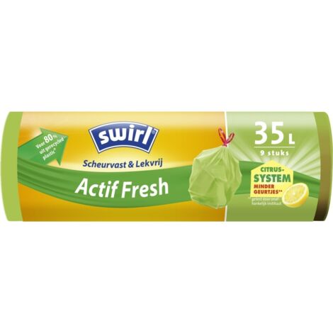 Swirl® Aktive Frische Müllbeutel 35 L Reißfest & Dicht Müllsäcke & Müllsackständer