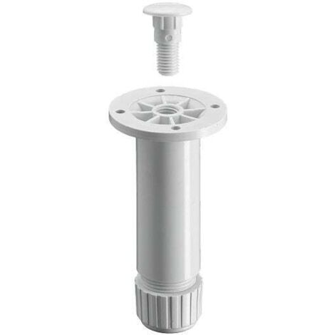 Hettich Sockelverstellfuß 3,0 x 10 -11 cm Kunststoff weiß - 1 Stück Sockelverstellfuß