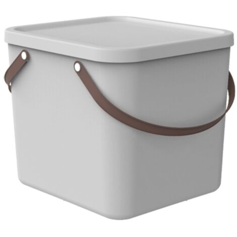 Rotho Aufbewahrungssystem Albula 40 L mistletoe weiß Aufbewahrungsbox mit Deckel (1/3)