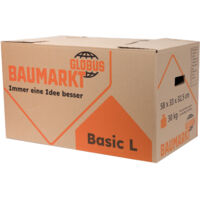 10er Pack Globus Umzugskarton Basic L, 62 L, 58 x 33 x 32,5 cm, Umzugskiste