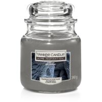 Yankee Candle Duftkerze Mittleres Glas Cosy Up 340g grau Duft Kerze Duftkerzen