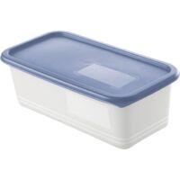 Rotho Gefrierdosen-Set Domino 3 x 1,2 L blau Frischhaltedose Kühlschrankdose Vorratsdose