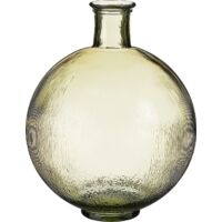 Mica Flasche Firenza hellbraun Recyeltes Glas Ø 34 x 42 cm Vase