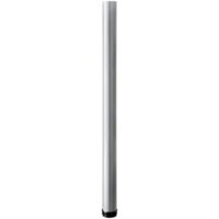 Hettich Möbelfuß 6,0 x 84 - 87 cm Aluminium-Optik - 1 Stück Möbelfuß
