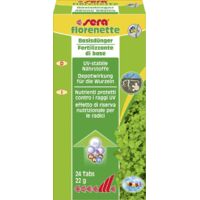 Sera Dünger für Aquarienpflanzen florenette 24 Tabs Pflanzendünger