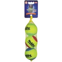 Nobby Tennisball mit Squeaker 6,5 cm 3er Netz Größe M Ball