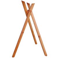 Vogelhausständer Kiefernholz massiv braun 105 cm Vogelhaus