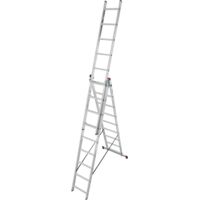 Krause Corda Aluminium-Vielzweckleiter 3x9 Sprossen