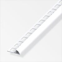 alfer Viertelkreisprofil Aluminium beschichtet brillantweiß Fliesenschienen