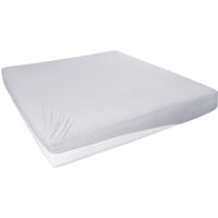 Westminster Spannbetttuch Jersey Elastan 190 x 200 cm hellgrau Spannbettlaken