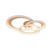 Trio LED Deckenleuchte Granada 36W grau coffee warmweiß