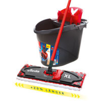 Vileda Ultramax XL Bodenwischer-Set 42 cm Eimer mit PowerPresse Flachwischer Wischmopp