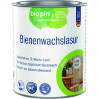 Biopin Naturfarben Bienenwachslasur 375 ml farblos Holzlasur