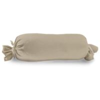 Vario Kissenbezug Jersey für Nackenrolle, kiesel, 15 x 40 cm Dekokissen