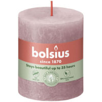 Bolsius Rustik Stumpenkerze 80/68 mm Eschen-Rose