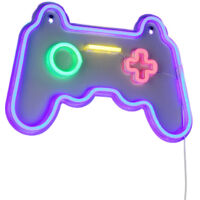 Reality LED Wandleuchte Gamer Controller 41 x 28 cm warmweiß transparent
