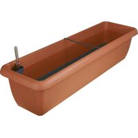 Geli Bewässerungsblumenkasten Aqua Andalucia 80 cm terracotta Blumenkästen